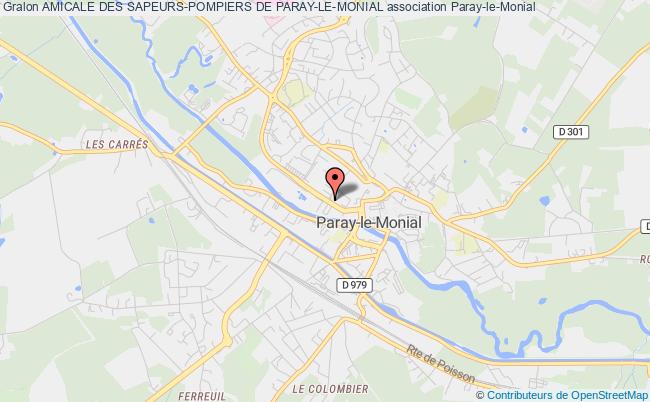 plan association Amicale Des Sapeurs-pompiers De Paray-le-monial Paray-le-Monial