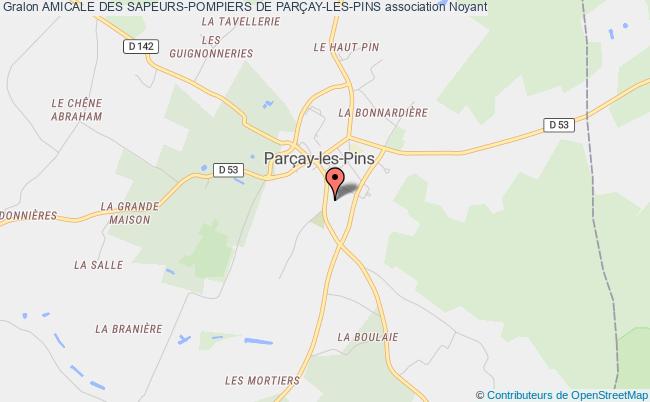 plan association Amicale Des Sapeurs-pompiers De ParÇay-les-pins Noyant-Villages