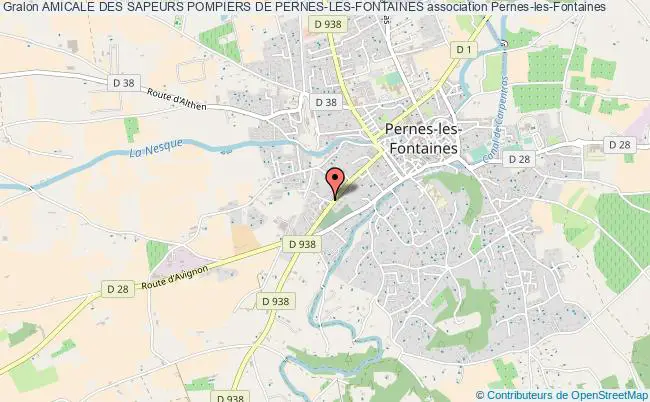 plan association Amicale Des Sapeurs Pompiers De Pernes-les-fontaines Pernes-les-Fontaines