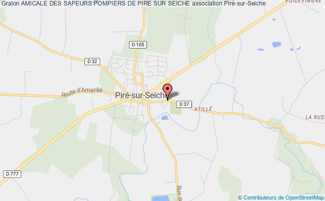 plan association Amicale Des Sapeurs Pompiers De Pire Sur Seiche Piré-sur-Seiche