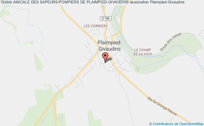 plan association Amicale Des Sapeurs-pompiers De Plaimpied-givaudins Plaimpied-Givaudins