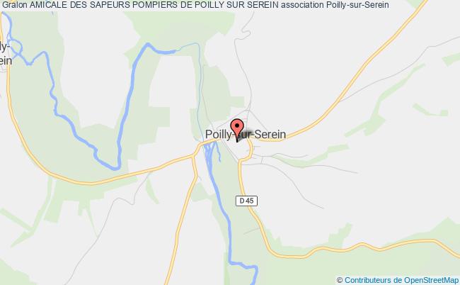 plan association Amicale Des Sapeurs Pompiers De Poilly Sur Serein Poilly-sur-Serein