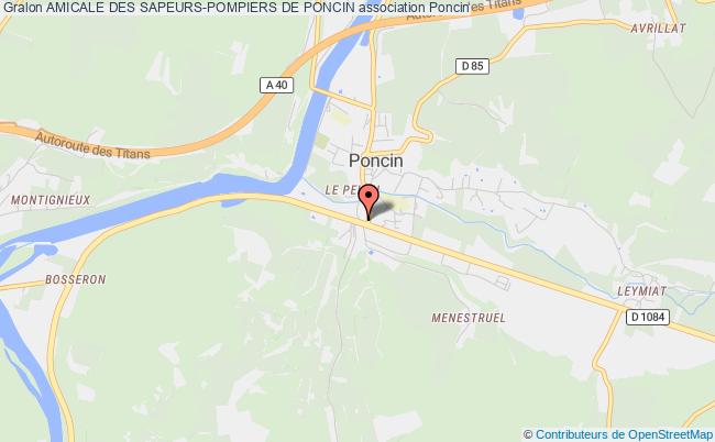 plan association Amicale Des Sapeurs-pompiers De Poncin Poncin