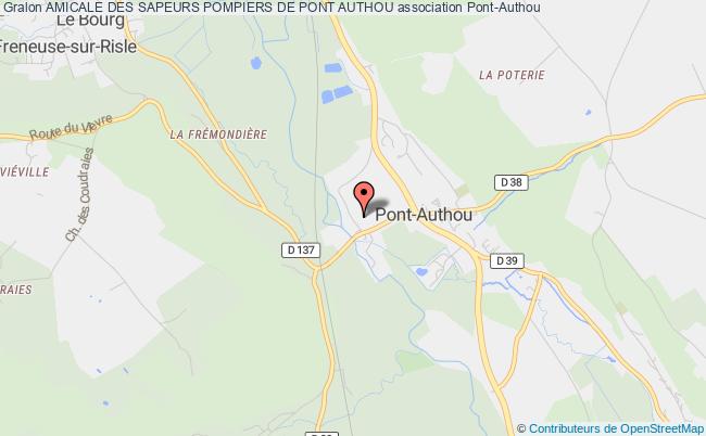 plan association Amicale Des Sapeurs Pompiers De Pont Authou Pont-Authou