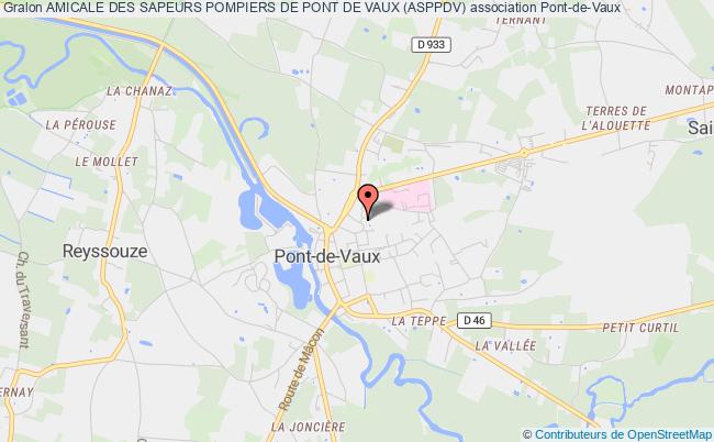 plan association Amicale Des Sapeurs Pompiers De Pont De Vaux (asppdv) Pont-de-Vaux