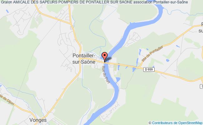 plan association Amicale Des Sapeurs Pompiers De Pontailler Sur Saone Pontailler-sur-Saône