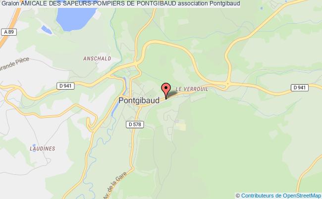 plan association Amicale Des Sapeurs-pompiers De Pontgibaud Pontgibaud