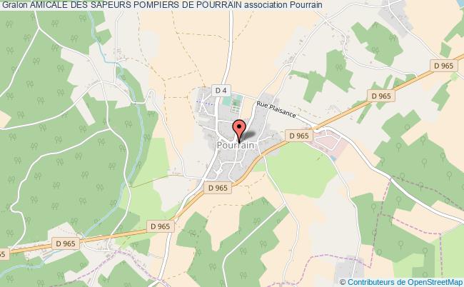 plan association Amicale Des Sapeurs Pompiers De Pourrain Pourrain