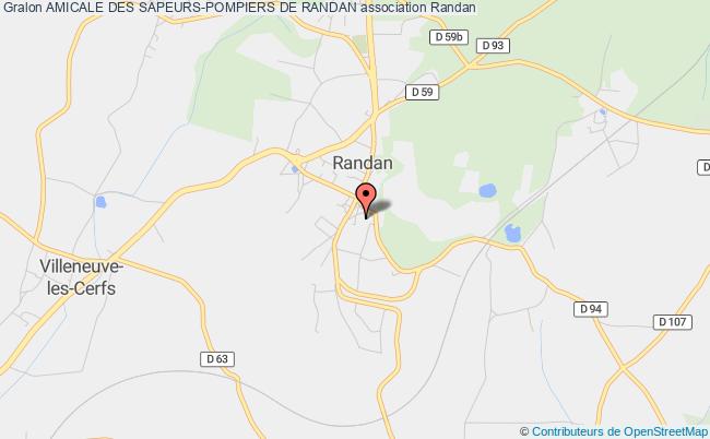 plan association Amicale Des Sapeurs-pompiers De Randan Randan