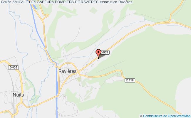 plan association Amicale Des Sapeurs Pompiers De Ravieres Ravières