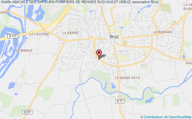 plan association Amicale Des Sapeurs-pompiers De Rennes Sud-ouest (bruz) Bruz