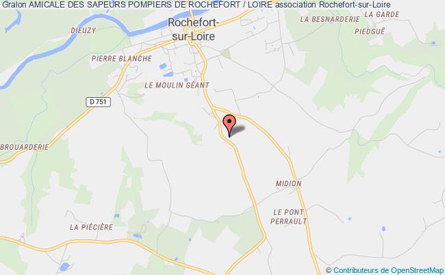 plan association Amicale Des Sapeurs Pompiers De Rochefort / Loire Rochefort-sur-Loire