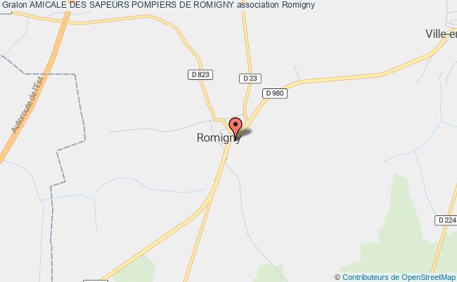 plan association Amicale Des Sapeurs Pompiers De Romigny Romigny