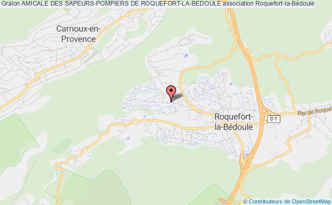 plan association Amicale Des Sapeurs-pompiers De Roquefort-la-bedoule Roquefort-la-Bédoule