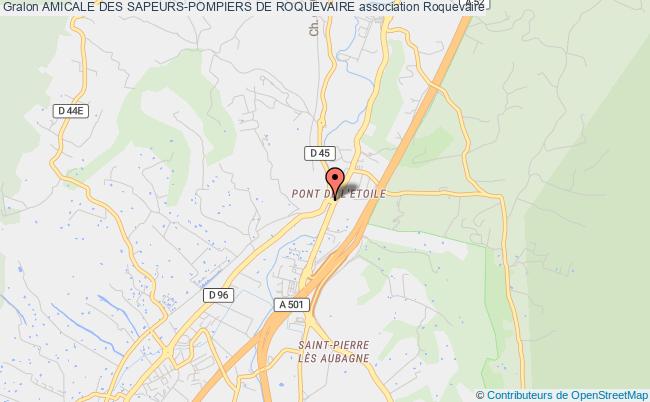 plan association Amicale Des Sapeurs-pompiers De Roquevaire Roquevaire