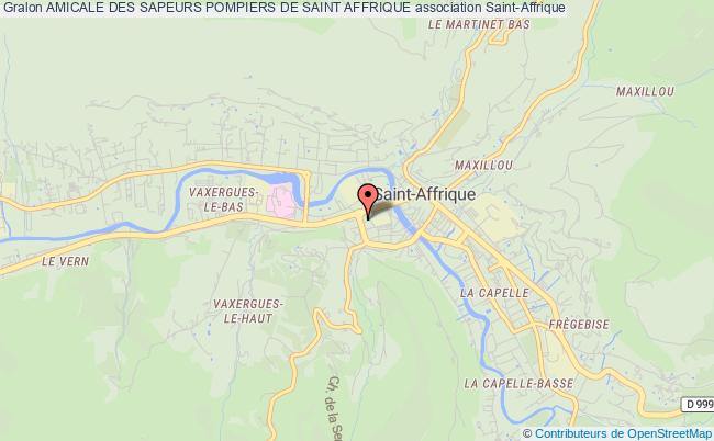 plan association Amicale Des Sapeurs Pompiers De Saint Affrique Saint-Affrique