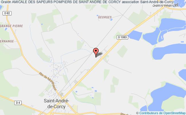 plan association Amicale Des Sapeurs Pompiers De Saint Andre De Corcy Saint-André-de-Corcy