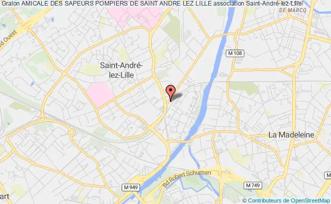 plan association Amicale Des Sapeurs Pompiers De Saint Andre Lez Lille Saint-André-lez-Lille