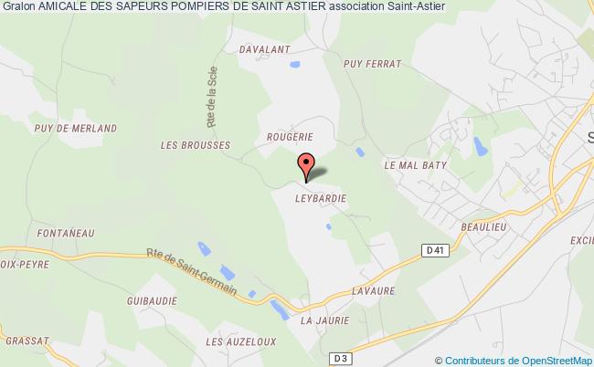 plan association Amicale Des Sapeurs Pompiers De Saint Astier Saint-Astier