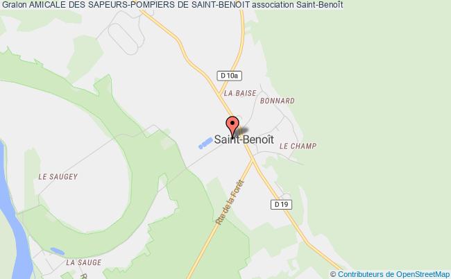 plan association Amicale Des Sapeurs-pompiers De Saint-benoit Groslée-Saint-Benoit
