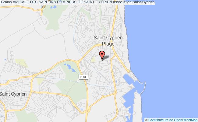 plan association Amicale Des Sapeurs Pompiers De Saint Cyprien Saint-Cyprien