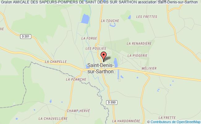 plan association Amicale Des Sapeurs-pompiers De Saint Denis Sur Sarthon Saint-Denis-sur-Sarthon