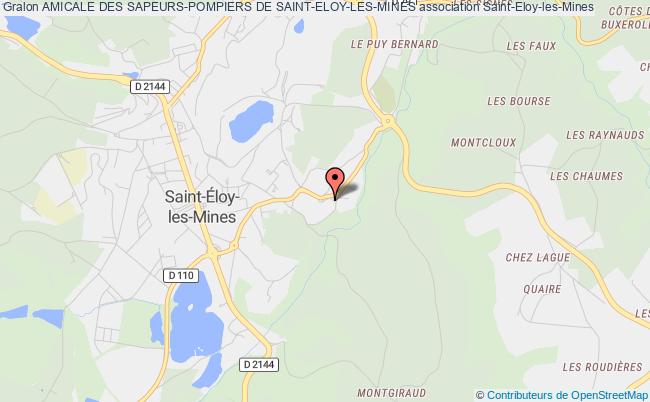 plan association Amicale Des Sapeurs-pompiers De Saint-eloy-les-mines Saint-Éloy-les-Mines
