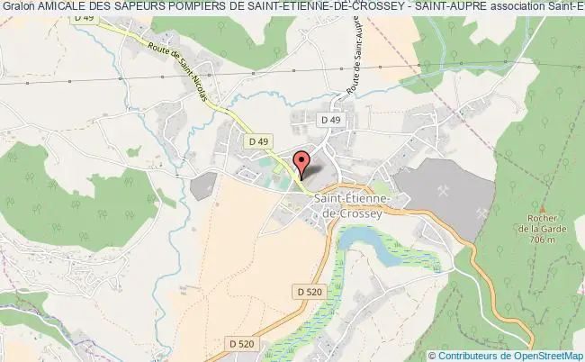 plan association Amicale Des Sapeurs Pompiers De Saint-etienne-de-crossey - Saint-aupre Saint-Étienne-de-Crossey