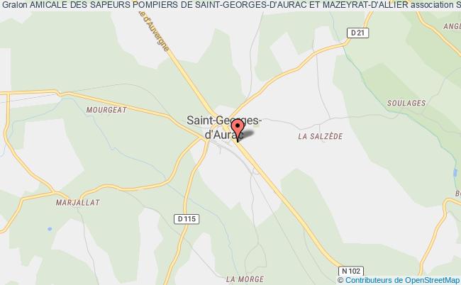 plan association Amicale Des Sapeurs Pompiers De Saint-georges-d'aurac Et Mazeyrat-d'allier Saint-Georges-d'Aurac