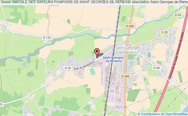 plan association Amicale Des Sapeurs Pompiers De Saint Georges De Reneins Saint-Georges-de-Reneins