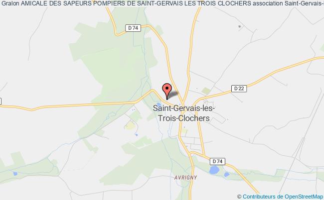 plan association Amicale Des Sapeurs Pompiers De Saint-gervais Les Trois Clochers Saint-Gervais-les-Trois-Clochers