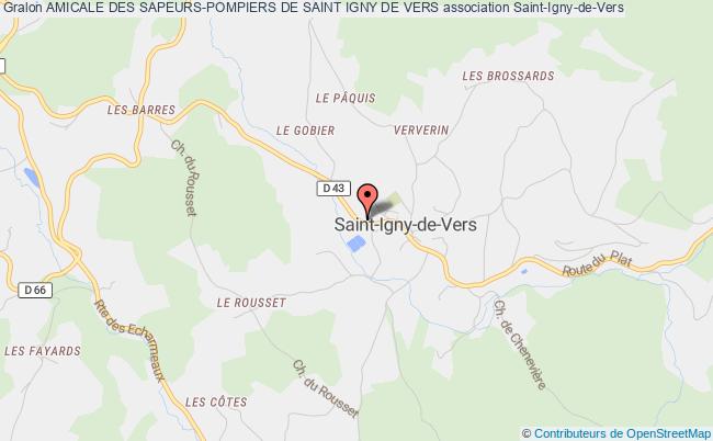 plan association Amicale Des Sapeurs-pompiers De Saint Igny De Vers Saint-Igny-de-Vers