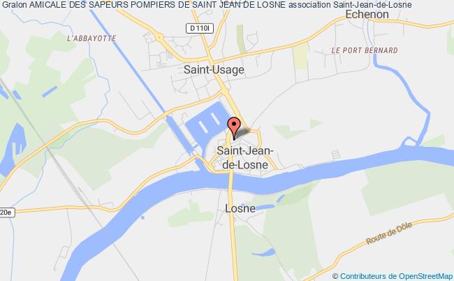 plan association Amicale Des Sapeurs Pompiers De Saint Jean De Losne Saint-Jean-de-Losne