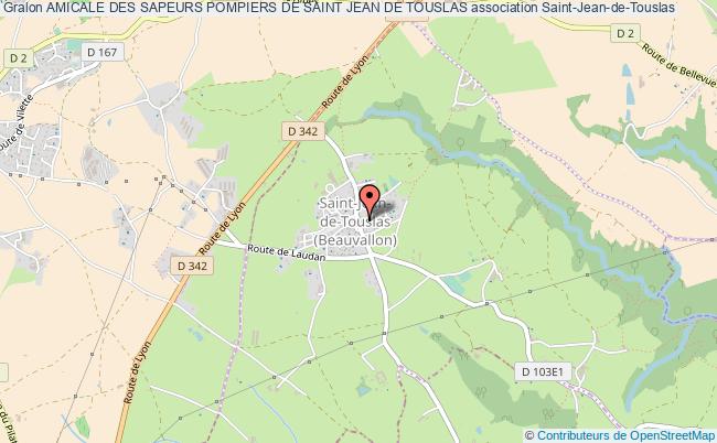 plan association Amicale Des Sapeurs Pompiers De Saint Jean De Touslas Saint-Jean-de-Touslas