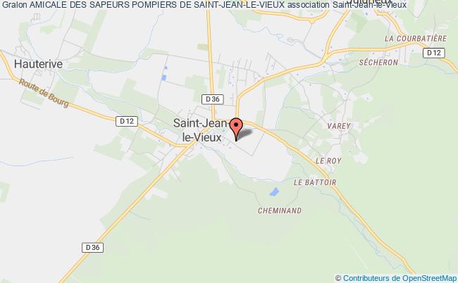 plan association Amicale Des Sapeurs Pompiers De Saint-jean-le-vieux Saint-Jean-le-Vieux