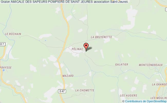 plan association Amicale Des Sapeurs Pompiers De Saint Jeures Saint-Jeures