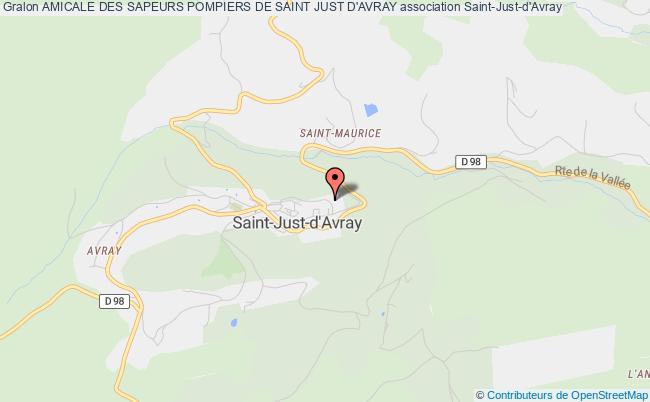 plan association Amicale Des Sapeurs Pompiers De Saint Just D'avray Saint-Just-d'Avray