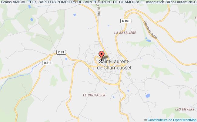 plan association Amicale Des Sapeurs Pompiers De Saint Laurent De Chamousset Saint-Laurent-de-Chamousset