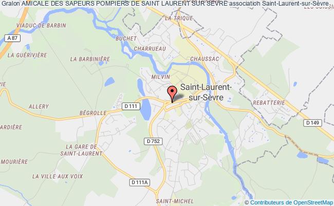 plan association Amicale Des Sapeurs Pompiers De Saint Laurent Sur Sevre Saint-Laurent-sur-Sèvre