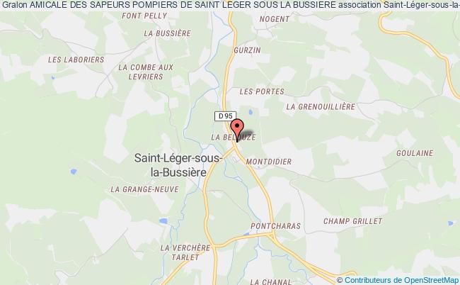 plan association Amicale Des Sapeurs Pompiers De Saint Leger Sous La Bussiere Saint-Léger-sous-la-Bussière
