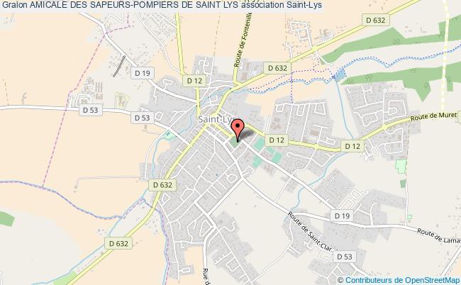 plan association Amicale Des Sapeurs-pompiers De Saint Lys Saint-Lys