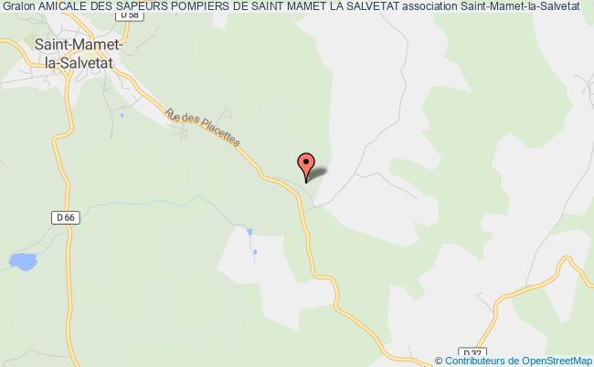 plan association Amicale Des Sapeurs Pompiers De Saint Mamet La Salvetat Saint-Mamet-la-Salvetat