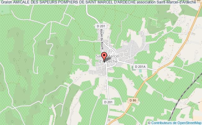 plan association Amicale Des Sapeurs Pompiers De Saint Marcel D'ardeche Saint-Marcel-d'Ardèche
