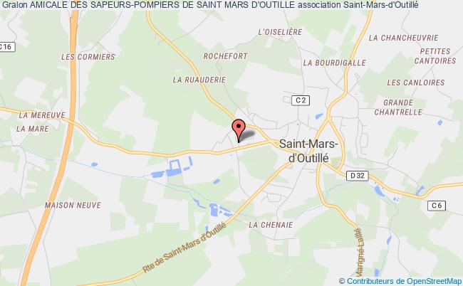 plan association Amicale Des Sapeurs-pompiers De Saint Mars D'outille Saint-Mars-d'Outillé