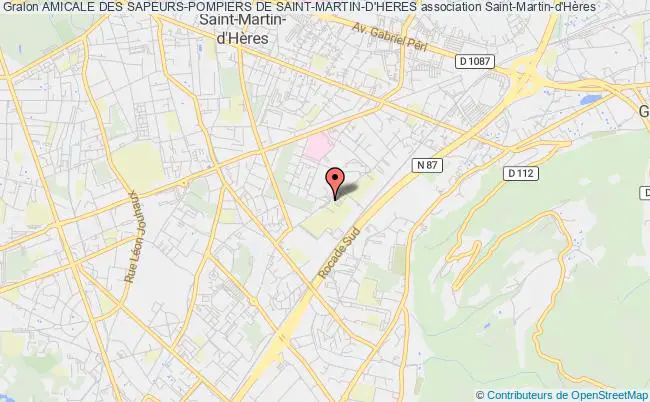 plan association Amicale Des Sapeurs-pompiers De Saint-martin-d'heres Saint-Martin-d'Hères