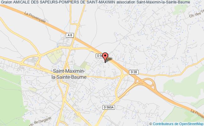 plan association Amicale Des Sapeurs-pompiers De Saint-maximin Saint-Maximin-la-Sainte-Baume