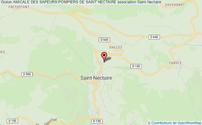 plan association Amicale Des Sapeurs-pompiers De Saint Nectaire Saint-Nectaire