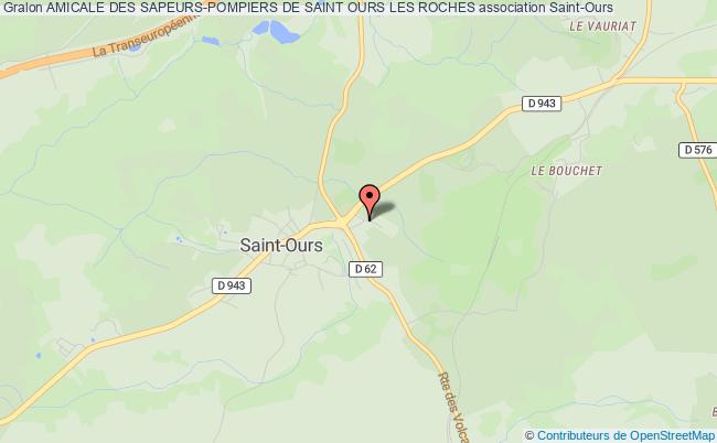 plan association Amicale Des Sapeurs-pompiers De Saint Ours Les Roches Saint-Ours