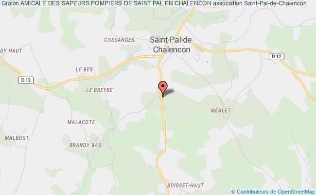 plan association Amicale Des Sapeurs Pompiers De Saint Pal En Chalencon Saint-Pal-de-Chalencon