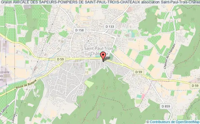 plan association Amicale Des Sapeurs-pompiers De Saint-paul-trois-chateaux Saint-Paul-Trois-Châteaux